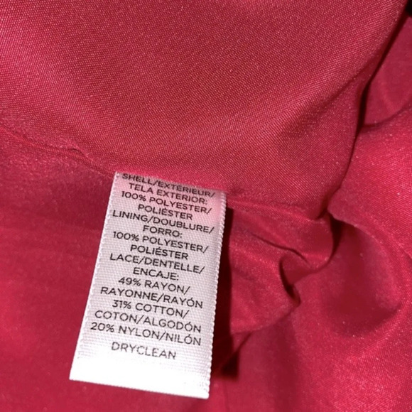 Ann Taylor Loft pink dress with black lace size 4 - Picture 9 of 9